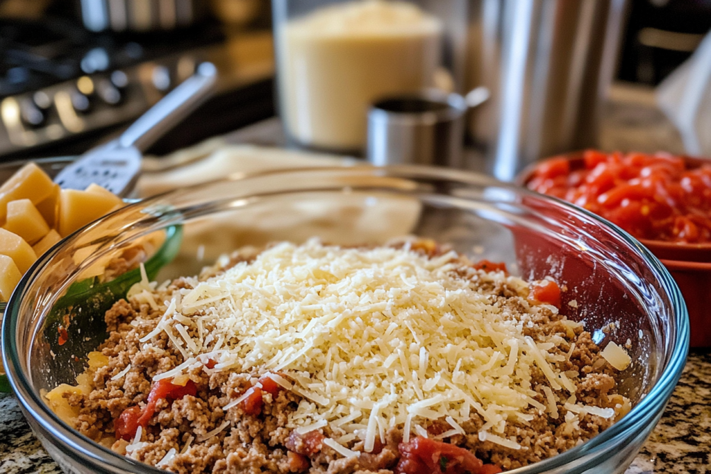 Italian meatloaf recipe sliced and garnished