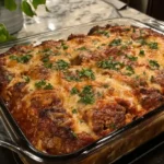 Freshly sliced italian meatloaf recipe served on a wooden board