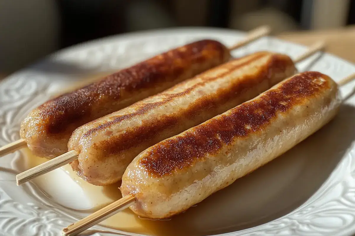 pancake sausage on a stick