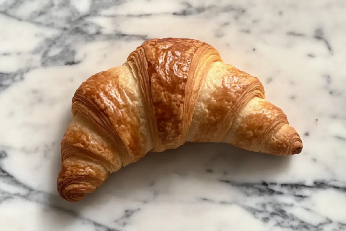 Home baker demonstrating what is a common mistake in croissants?