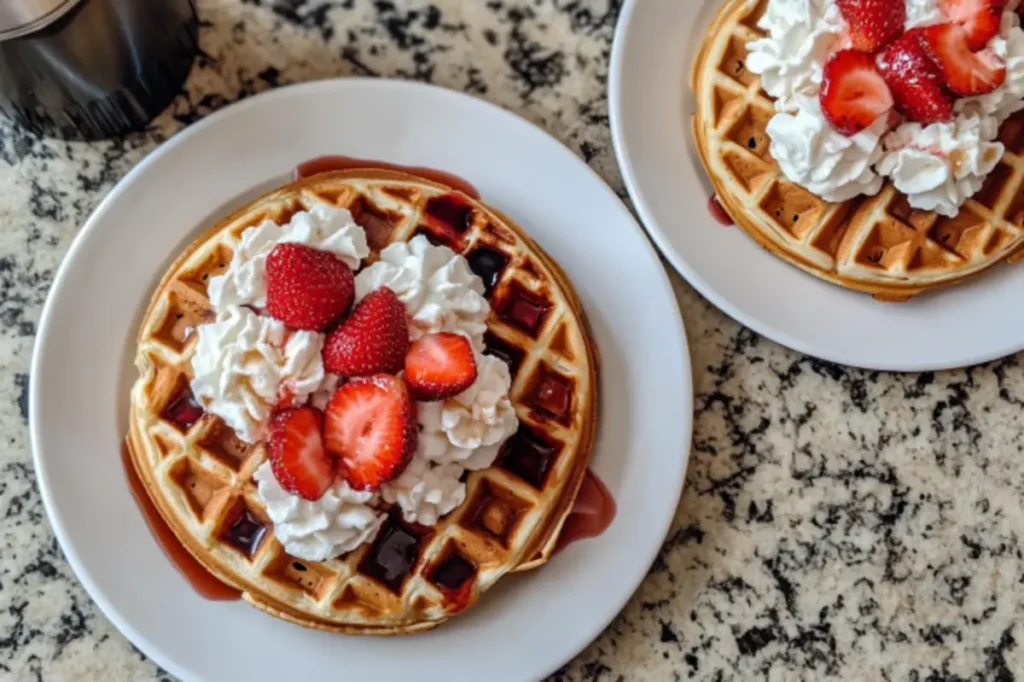 Open Waffle House menu highlighting Does Waffle House make strawberry waffles?