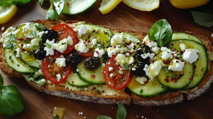Mediterranean Avocado Toast Ingredients