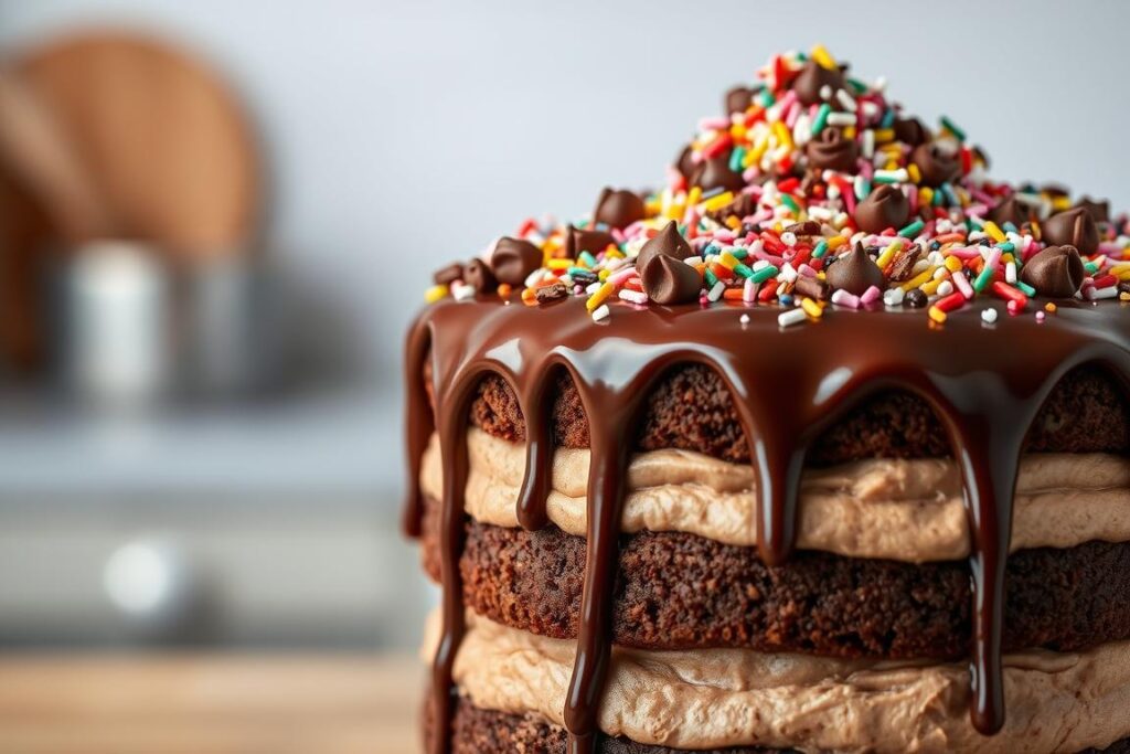 Chocolate Explosion Cake Layers