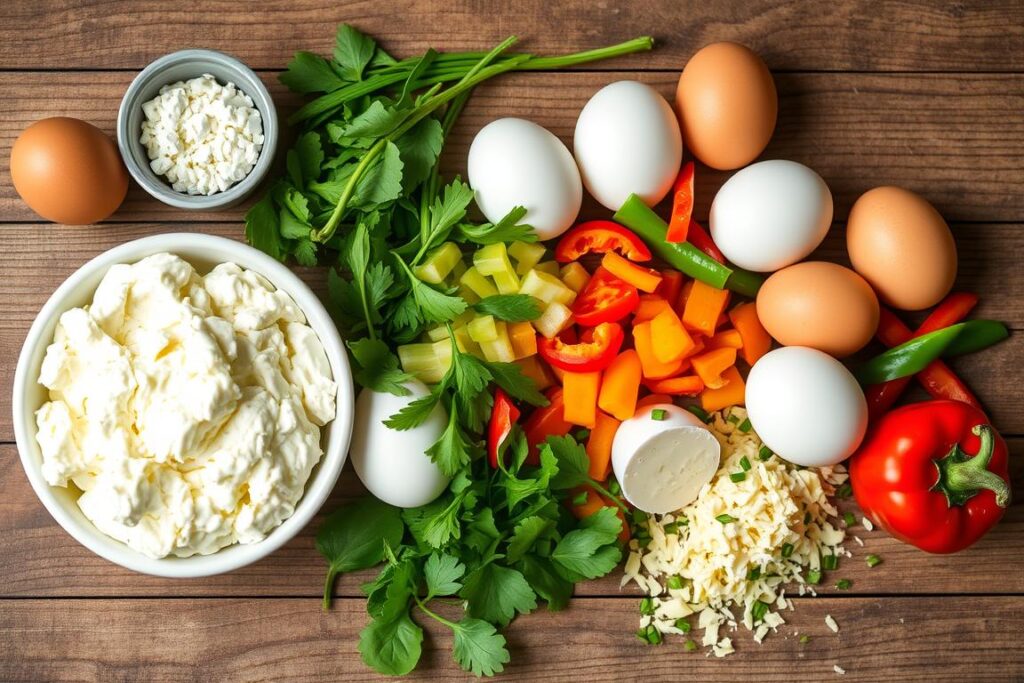 Cottage Cheese Egg Bake Ingredients