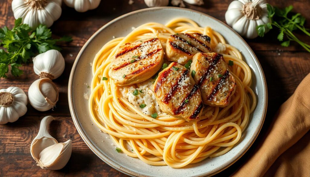 Homemade Garlic Parmesan Chicken Pasta