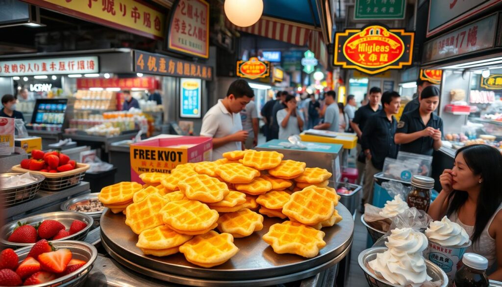 Hong Kong Egg Waffle Street Food