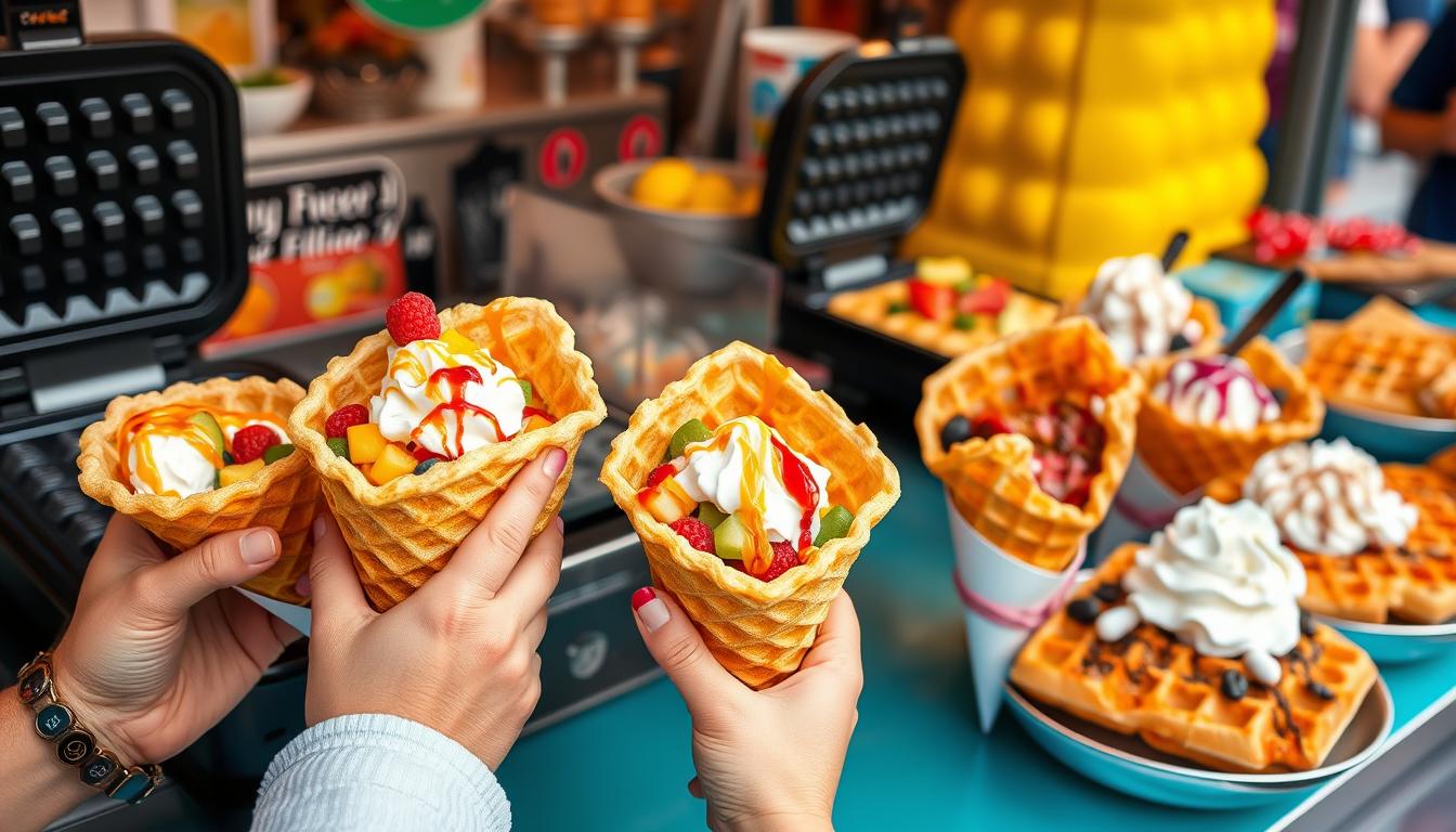 How should I serve bubble waffles?