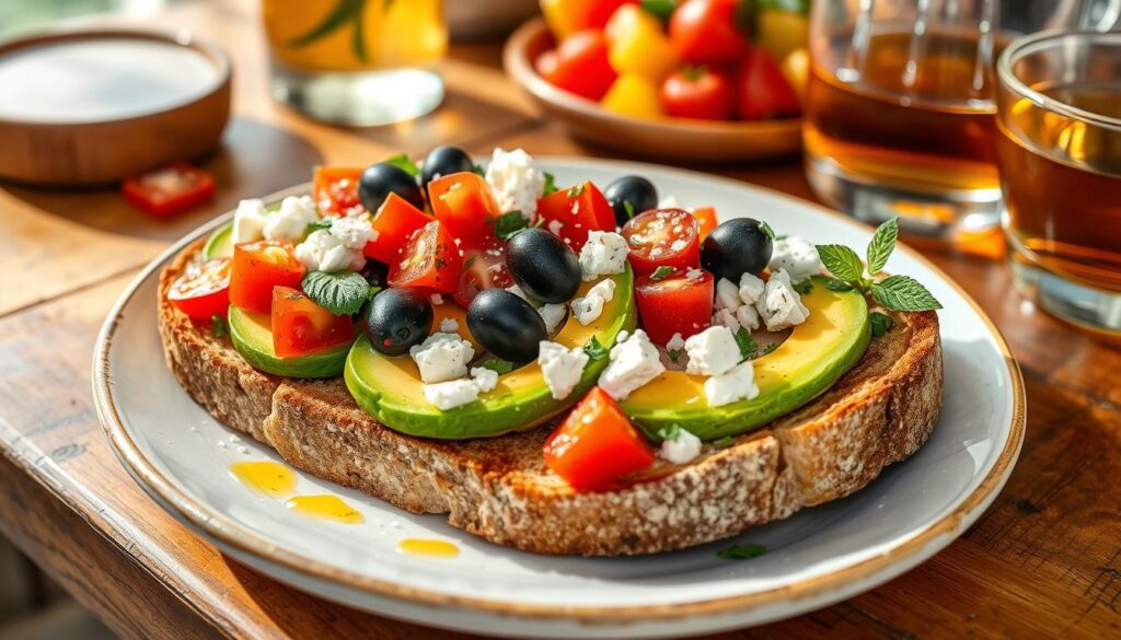 Mediterranean Avocado Toast Breakfast