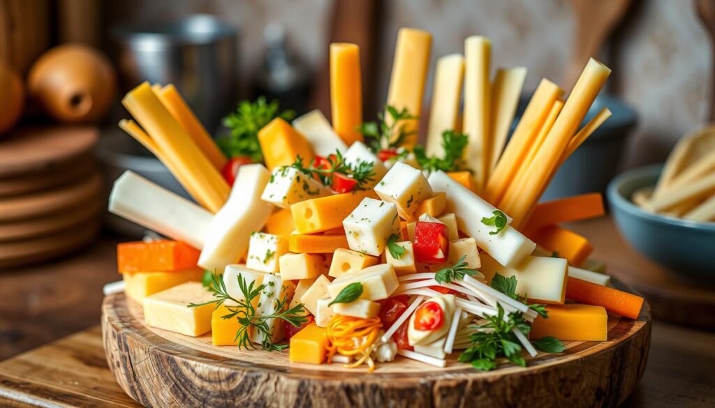 Variety of Cheese Sticks