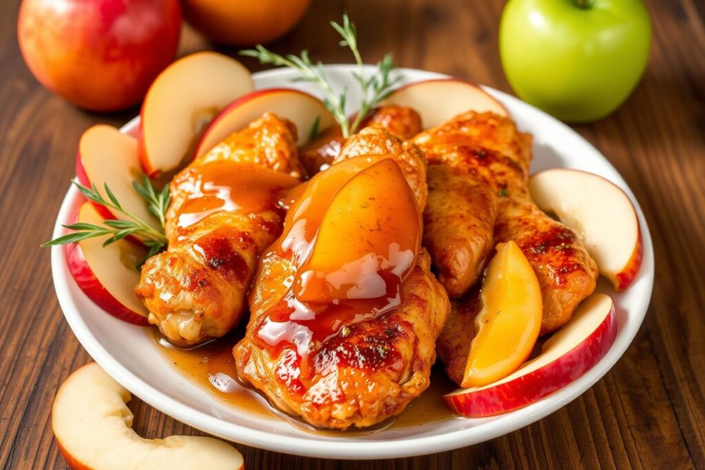 apple and honey-glazed chicken tenders