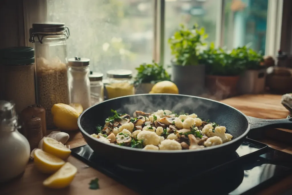 Vegetarian One-Pan Meal Preparation