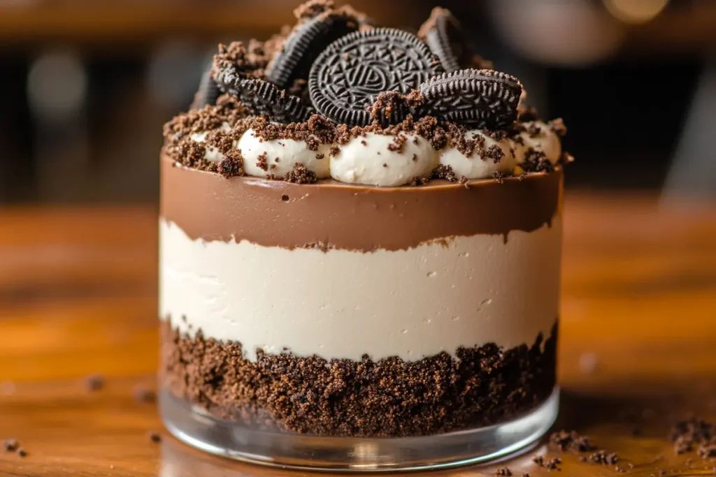 Delectable dirt cake recipe with an irresistible layer