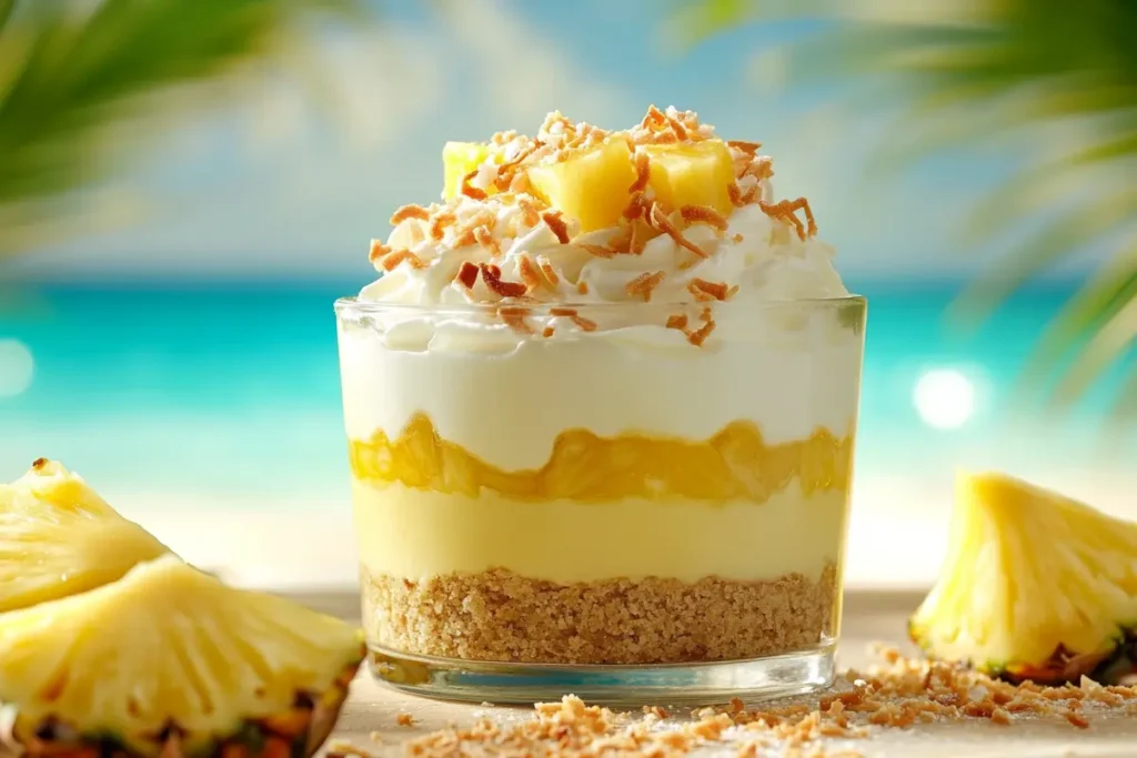 Pineapple Dream Dessert with exotic island flavors