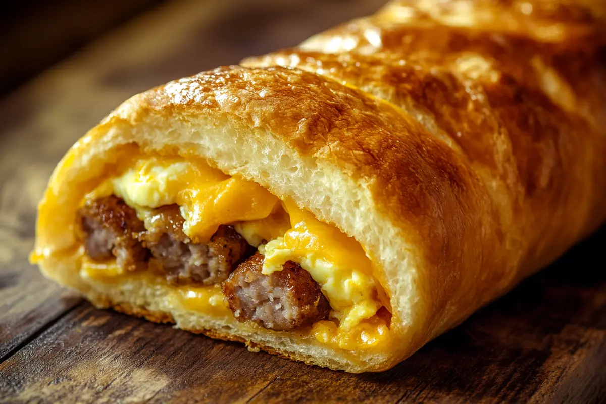 Sausage, Egg, and Cheese Breakfast Roll-Ups