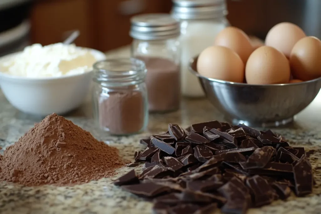 ingredients Hot Chocolate Lasagna Layers